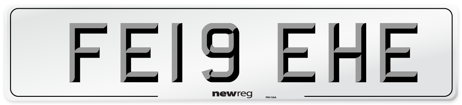 FE19 EHE Number Plate from New Reg